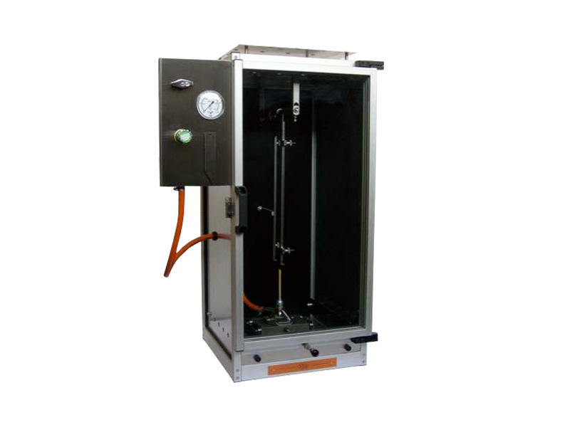 Cabina inflamabilidad vertical